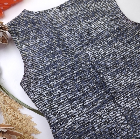 Diane Von Furstenberg Grey Tweed  Dress 2 - Picture 12 of 13